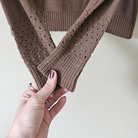 Aritzia Wilfred Crochet Pointelle Sweater - Picture 6 of 8